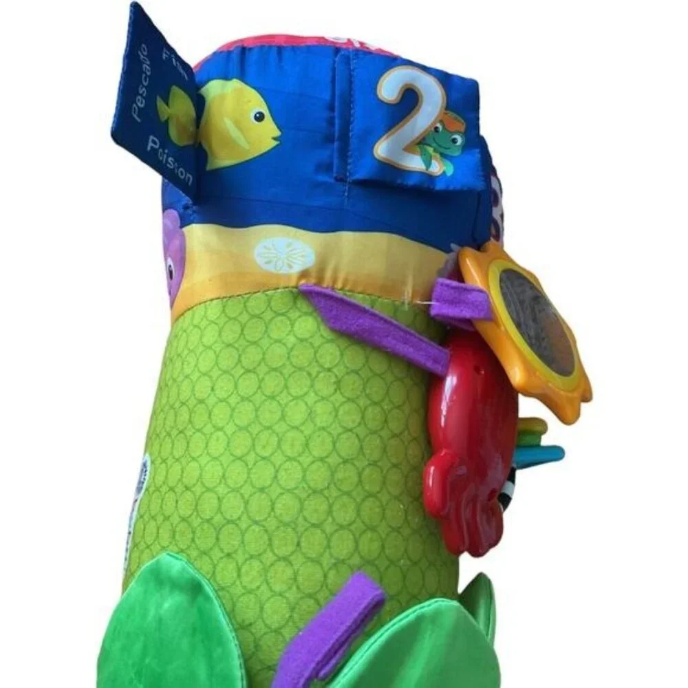 Baby Einstein Activity Pillow Crib Comfort Reed Plush Sealife Sea Life Stuffed